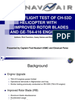 Flight Test of CH-53D Helicopter with Improved Rotor Blades and GE-T64-416 Engines