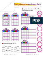 Casitas de Descomposición Cuatro Cifras Ficha 1