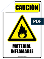 Precaución Material Inflamable