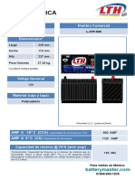 Bateria LTH Acumulador Automotriz Bateria de Servicio Pesado l31p 900