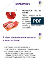 Tema 3. Generalidades de La Carne PDF