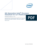6th Gen Core Family Mobile U y Processor Lines Datasheet Vol 1