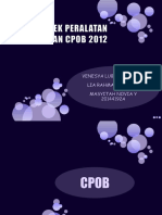 Aspek Peralatan Berdasarkan Cpob 2012