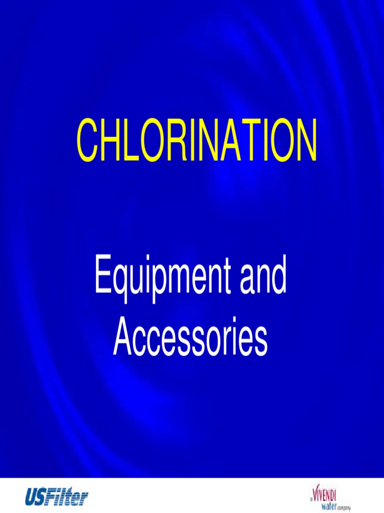 Chlorination Equipment Guide | PDF | Chlorine | Vacuum