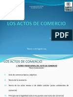 Actos de Comercio (Clase 22 Agosto 2017)