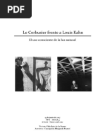 Luz Natuarl en La Rquitectira - Louia Kahn - Le Cobusier