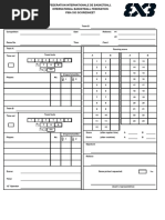 Badminton Match Score Sheet Template | PDF