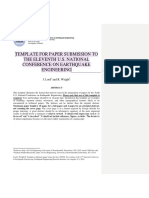 Eleventh U.S. National Conference on Earthquake Engineering Paper Template