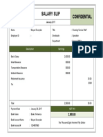 Salary Slip Template V1.1