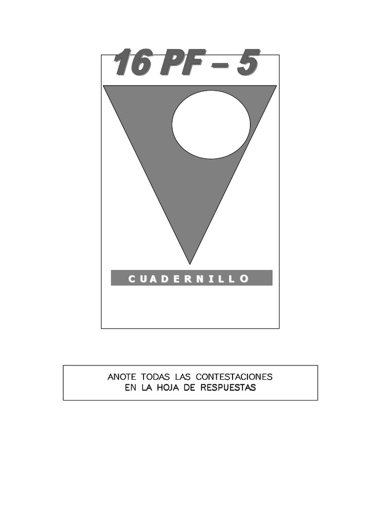 Manual del Test 16 PF | PDF | Caballos | Ocio