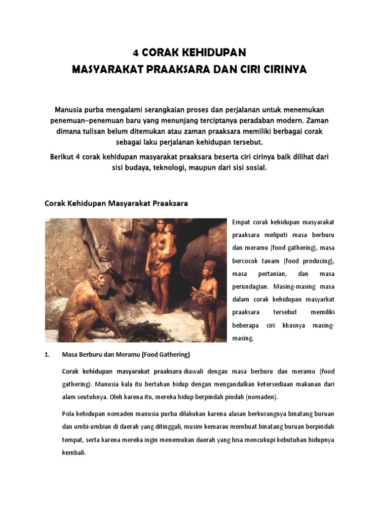 4 Corak Kehidupan Pdf