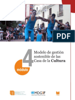 Modelo de Gestión Sostenible para Casas de La Cultura