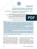 The Characteristics of Road Traffic Fatalities in Kazakhstan's Semey Region, 2006-2010: A Descriptive Retrospective Study