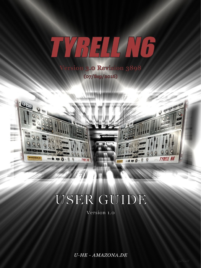 Tyrell-N6 v3.0.3898 Manual ENG | Synthesizer | Pitch (Music)
