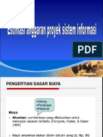 Estimasi Anggaran Proyek