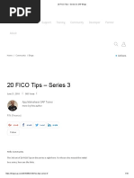 20 FICO Tips - Series 3 - SAP Blogs