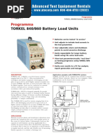 Dummy Load Megger Torkel 840 860