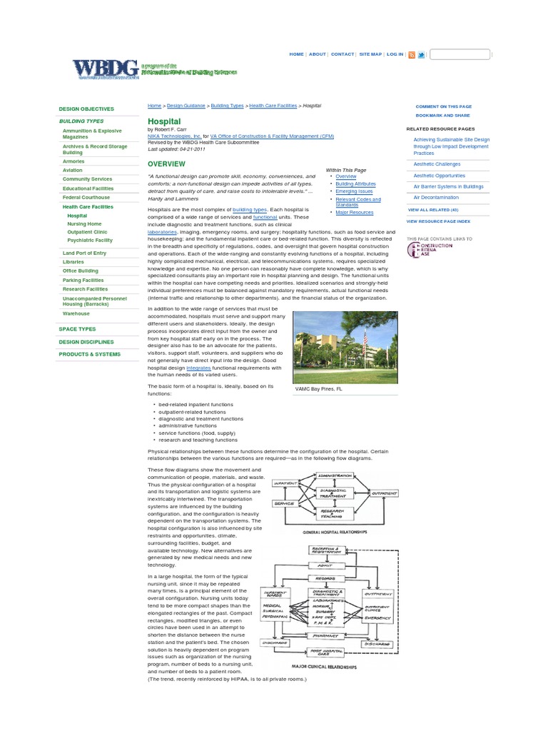 Hospital Whole Building Design Guide PDF Joint Commission