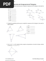 Ejercicios Congruencia Triangulos