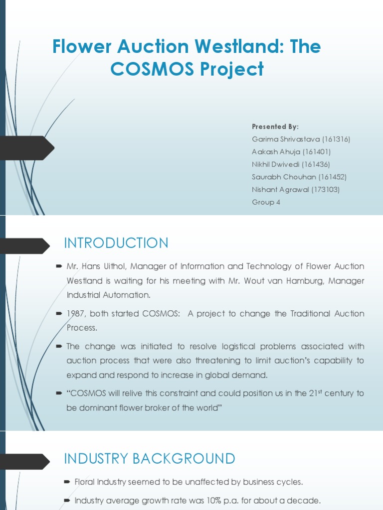 COSMOS Project: Transforming Auctions | PDF | Auction | Netherlands