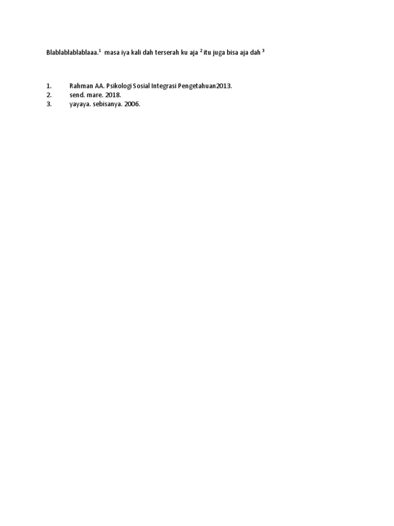 Contoh Penggunaan Endnote dalam Penulisan | PDF | Karier & Perkembangan