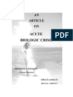 Acute biological crisis