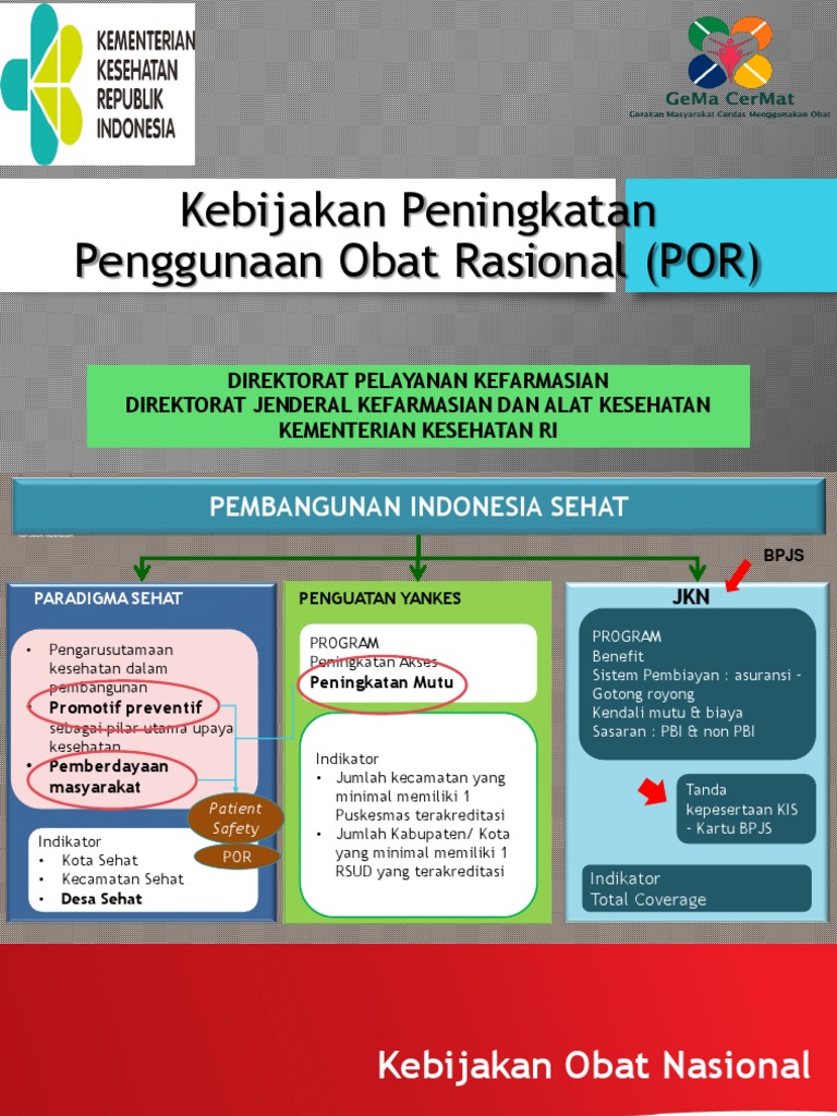 Kebijakan Penggunaan Obat Rasional Kemenkes | PDF