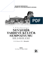 1 Uluslararasi Nevsehir Tarih Ve Kultur Sempozyumu-2