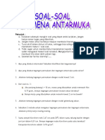 Soal Fenomena Antarmuka