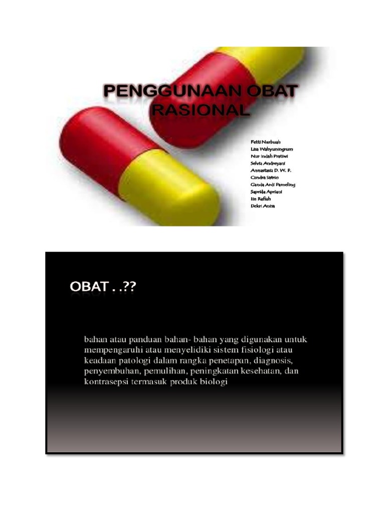 Cara Minum Obat Yang Rasional (Power Point) | PDF