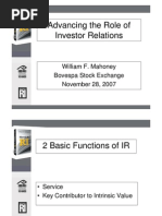 Download Advancing the Role of Investor Relations by strategis SN36831740 doc pdf