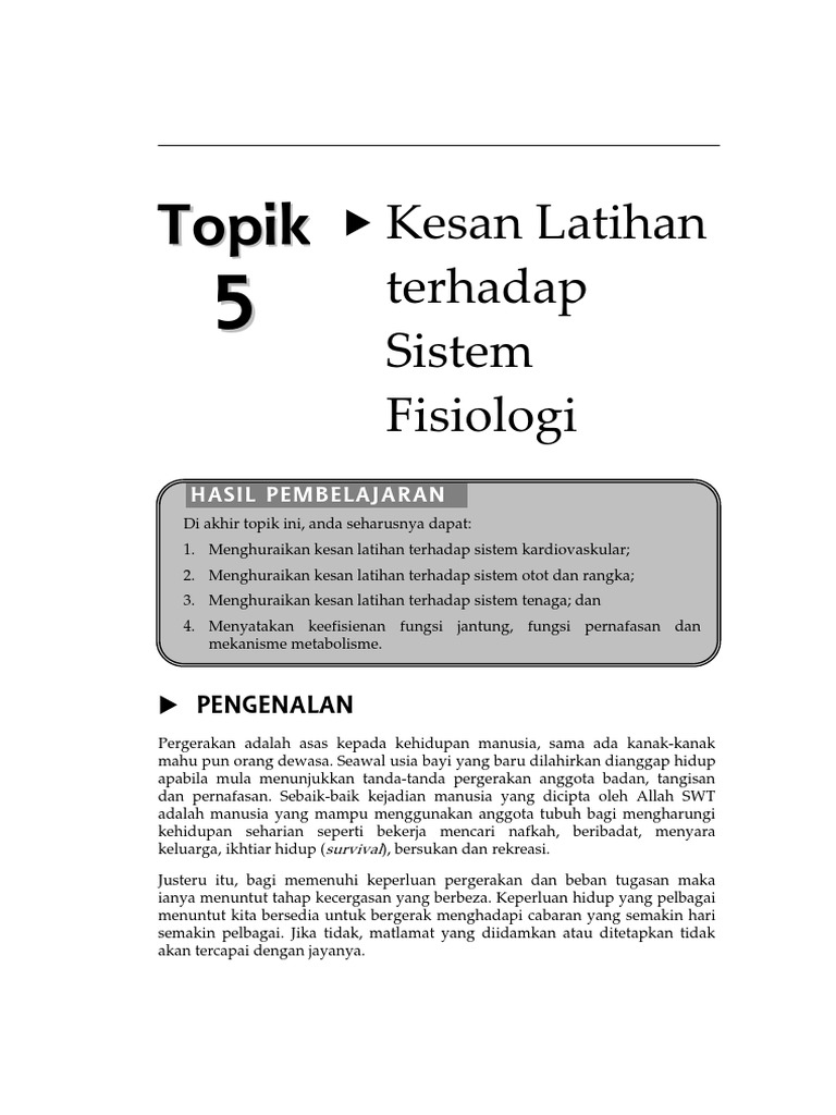 Kesan Latihan Terhadap Perubahan Fisiologi Pdf