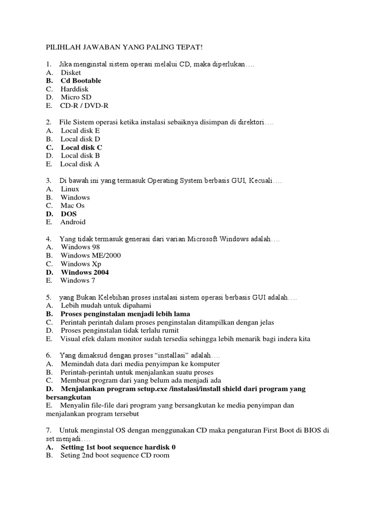 Contoh Soal Kelas Xi Pdf
