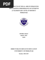 Download Effects of Visual Aids in Enhancing the Learning Performance of Students at Elementary Level in District Peshawar Bushra Khan by Muhammad Nawaz Khan Abbasi SN368320385 doc pdf