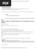 Use Data-Transform To Map Properties of An Integration Service (JSON) - PDN