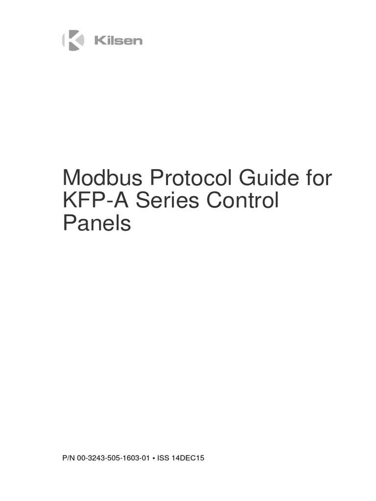 00 3243 505 1603 01 Modbus Protocol Guide For KFP A Control Panels en