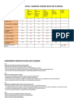 Achievement Levels / Marking Scheme Igcse Art & Design