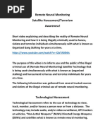 Remote Neural Monitoring Awearness