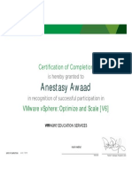 Anestasy Awaad: Certification of Completion