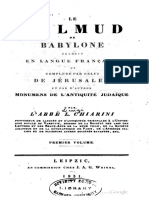 Luigi Aloisi Chiarini - Le Talmud de Babylone en Langue Française (Tome 1 Et 2)