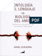 LaOntologiadelLenguale Vs LaBiologiadelAmor PDF