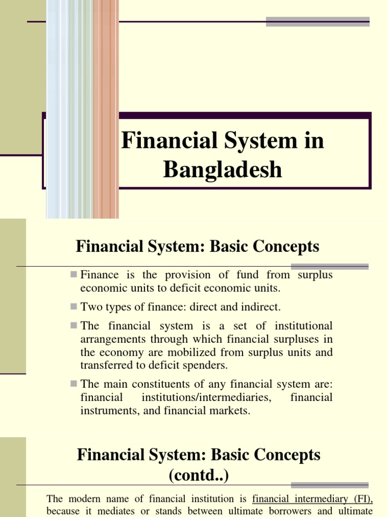 1 - Financial System in BD | PDF | Securities (Finance) | Financial Markets