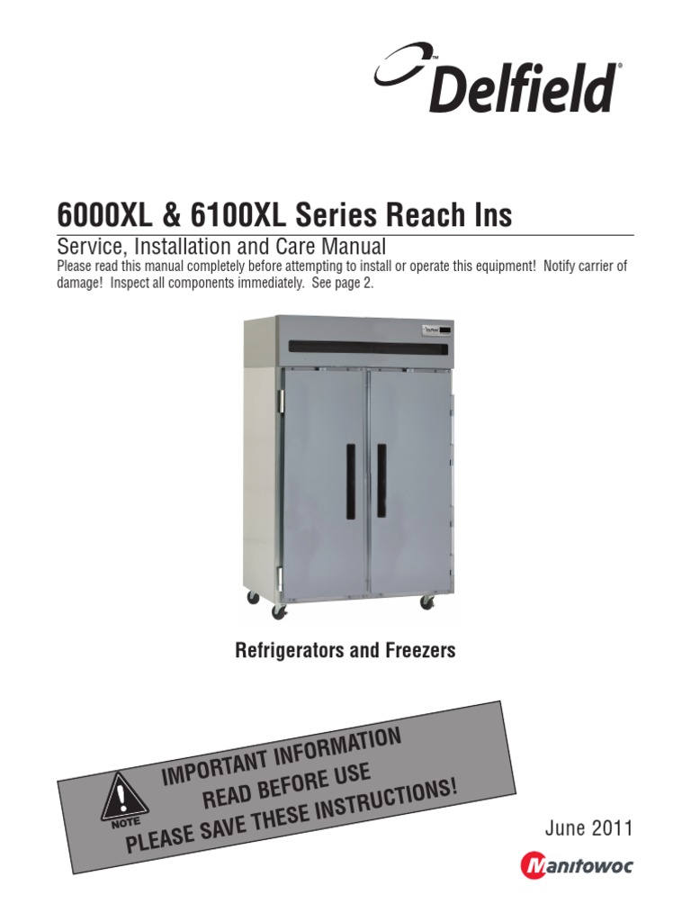 Delfield Fridge Dm6000xl | Refrigerator | Heating, Ventilating, And Air  Conditioning