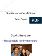 Qualities of A Good Citizen