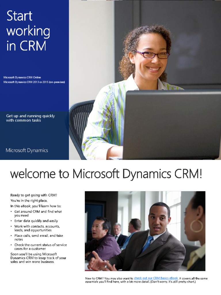 Start Working in CRM | PDF | Websites | Customer Relationship Management