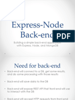 Express No de Back End