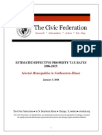 Civic Federation Effective Tax Rates Report 2006_2015