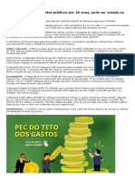 PEC 241, Que Limita Gastos Públicos Por 20 Anos, Pode Ser Votada Na Segunda-Feira PDF