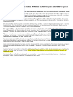 Conselho de Segurança Indica António Guterres para Secretário-Geral Da ONU PDF