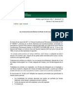 Análisis Legal Semanal 13 Las Consecuencias de Eliminar El Artículo 12 de La Ley General Del Trabajo